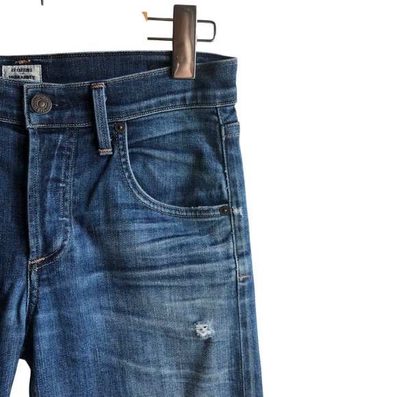 COH Emerson Slim Fit Boyfriend Jeans Medium Wash Ripped Knee Size 24 - Picture 6 of 14